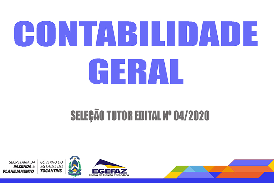 EDITAL DE SELEÇÃO DE TUTOR - EGEFAZ Nº 4/2020